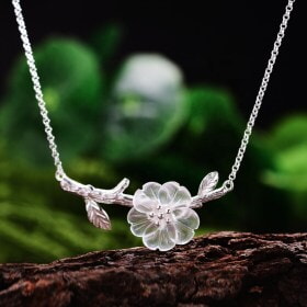 Unique-925-Silver-flower-Natural-crystal-necklace (8)